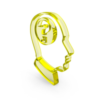 Man With Question Help Logo Glass PNG & PSD Images