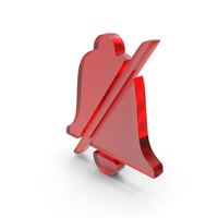 Notification Bell Block Glass PNG & PSD Images