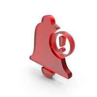 Notification Bell Exclamation Glass PNG & PSD Images