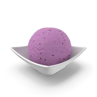 Ball Of Ice Cream Blueberry PNG & PSD Images