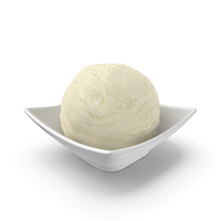 Ball Of Ice Cream Vanilla PNG & PSD Images