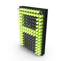 LED Matrix Letter A PNG & PSD Images