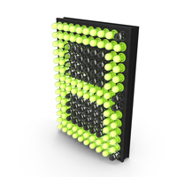 LED Matrix Letter B PNG & PSD Images
