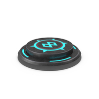 Rounded Scifi Button Used ON PNG & PSD Images