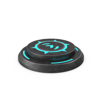 Rounded Scifi Button Used ON PNG & PSD Images