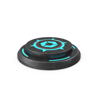 Rounded Scifi Button Used ON PNG & PSD Images