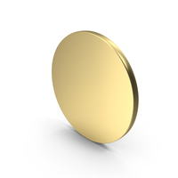 Circle Round Shape Gold PNG & PSD Images
