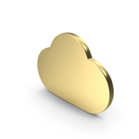 Cloud Shape Gold PNG & PSD Images
