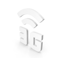 3g Wifi Signal Shape White PNG & PSD Images