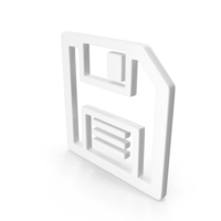 Floppy Shape White PNG & PSD Images