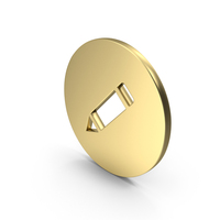 Pencil Shape Gold PNG & PSD Images