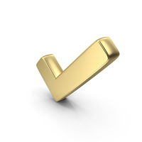 Tick Mark Shape Gold PNG & PSD Images