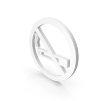 No Smoking Shape White PNG & PSD Images