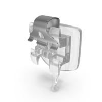 Transparent Self Ligating Dental Bracket Open PNG & PSD Images