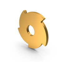 Gear Symbol Gold PNG & PSD Images