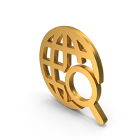 Web Search Web Icon Gold PNG & PSD Images