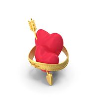 Arrow in 2 Hearts PNG & PSD Images