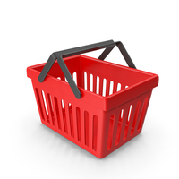 Red Shopping Basket PNG & PSD Images