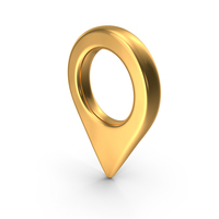 Location Mark Gold PNG & PSD Images