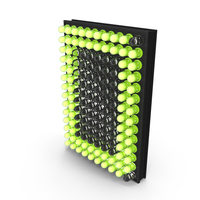 LED Matrix Letter D PNG & PSD Images
