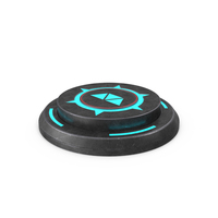 Rounded Scifi Button Used ON PNG & PSD Images