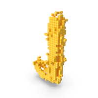 Yellow Pixel Art Assembling Small Letter J PNG & PSD Images