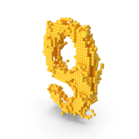 Yellow Pixel Art Assembling Number 9 PNG & PSD Images