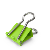 BINDER CLIP GREEN PNG & PSD Images