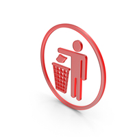 DO NOT LITTER RED PNG & PSD Images