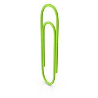 PAPER CLIP GREEN PNG & PSD Images