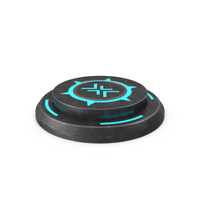 Rounded Scifi Button Used ON PNG & PSD Images
