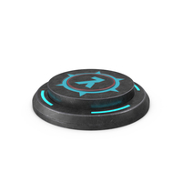 Rounded Scifi Button Used ON PNG & PSD Images