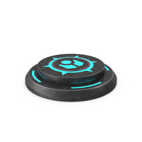 Rounded Scifi Button Used ON PNG & PSD Images