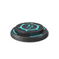 Rounded Scifi Button Used ON PNG & PSD Images