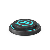 Rounded Scifi Button Used ON PNG & PSD Images