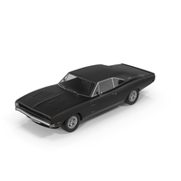 Dodge Charger Black RT PNG & PSD Images