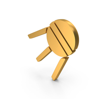 Sputnik Icon Gold PNG & PSD Images