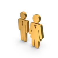 Toilet Symbol Gold PNG & PSD Images