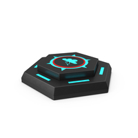 Hexagonal Scifi Button New ON PNG & PSD Images