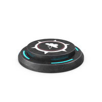 Rounded Scifi Button Used ON PNG & PSD Images