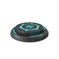 Rounded Scifi Button Used ON PNG & PSD Images