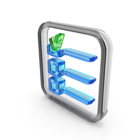 Check List Tick Icon Glass PNG & PSD Images