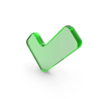 Correct Tick Mark Logo Glass PNG & PSD Images