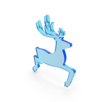 Deer Christmas Logo Glass PNG & PSD Images