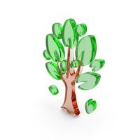 Falling Leaf Plant Tree Icon Glass PNG & PSD Images