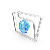 Folder At Mail Web Logo Glass PNG & PSD Images