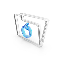 Folder Reload Refresh Logo Glass PNG & PSD Images