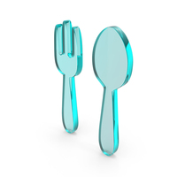 Fork Spoon Logo Glass PNG & PSD Images