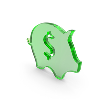 Kidd Bank Dollar Save Icon Glass PNG & PSD Images