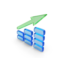 Market Graph Increase High Arrow Glass PNG & PSD Images